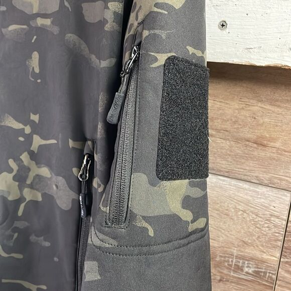 Free Soldier Tactical Waterproof Softshell Hooded Hiking Jacket Large Camo - Picture 5 of 16
